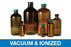 Qorpak Vacuum / Ionized Amber Boston Round Bottle with Thermoset F217/PTFE - Vacuum and Ionized Boston Round Bottle with PTFE-Lined Cap, Amber, 4 oz. - GLC-07103