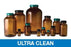 Qorpak Ultra-Clean Glass Packer Bottles - BOTTLE, WM PACKER, PTFE CAP, AMB, 2OZ, UC - GLC-07130