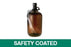 Qorpak Safety Coated Amber Jugs - Safety Coated Glass Jug with PTFE Cap, Amber, 84 oz. - GLC-11213