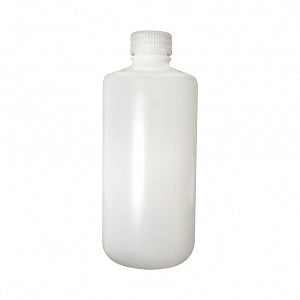 Qorpak Nalge Narrow HDPE Lab Style BTLS W/PP Linerless Cap - BTL, HDPE NM LAB STYLE, LNRLS CP, NAT, 8OZ - PLA-03155