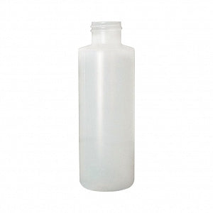 Qorpak Natural HDPE Cylinder Bottles No Cap - BOTTLE, HDPE CYLINDER, 24-410 NCK, NAT, 16OZ - PLA-03217