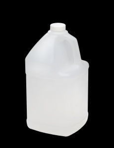 Qorpak Natural HDPE Handled Square Jug - HDPE Natural Color Jug, 38-400 Neck, 128 oz. - PLA-03230
