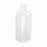 Qorpak Natural LDPE Boston Round Bottles No Cap - BOTTLE, LDPE BOSTON RND, NECK, NAT, 1OZ - PLA-03331