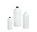 Qorpak HDPE Modern Round Bottles - BOTTLE, HDPE MOD RND, 28-410 NCK, NAT, 8OZ - PLA-06174