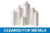 Qorpak HDPE Cylinders Bottles KaptClean for Metals - BOTTLE, HDPE CYL, PE FOAM CP, NAT, 16OZ, M3 - PLC-03435