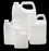 Qorpak White HDPE F-Style Jug - HDPE White F-Style Jug with Polyethylene Foam Lined Cap, 16 oz. - PLC-03462