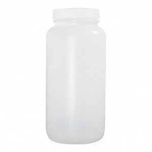 Qorpak NAT HDPE Wide RND BTLS W/Metal Pulp / Polyethylene Cap - BOTTLE, HDPE WM RND, PPE CAP, NAT, 4OZ - PLC-03631