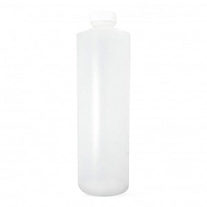 Qorpak HDPE Cylinder Bottles with PP SturdeeSeal PE Foam Lined Cap - BOTTLE, HDPE CYLINDER, PE FOAM CAP, NAT, 8OZ - PLC-04831