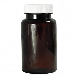 Qorpak Amber PET Packer Bottles with PP SturdeeSeal PE Foam Cap - BOTTLE, PET PACKER, PE FOAM CP, AMB, 8.5OZ - PLC-06593