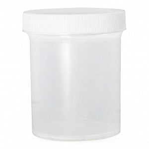 Qorpak White Polypropylene Jars with PP Unlined Cap - Polypropylene Jar with Unlined Cap, White, 1 oz. - PLC-07184