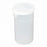 Qorpak Natural Polypropylene Hinged Lock Seal Vials - Sterile Hinged Polypropylene Vial, Lock Seal, Natural, 4 oz., Low Profile - PLC-10057