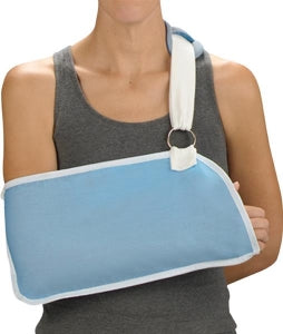 DeRoyal Arm Slings - Arm Sling, Canvas, with Foam Straps, Blue, Size S - 103A10