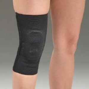 DeRoyal Visco Elastic Knee Supports - Viscoelastic Knee Support with Silicone Buttress, Size L - 14801007