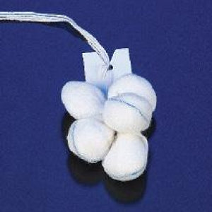 DeRoyal Tonsil Sponges - Tonsil Sponge, 7/8", Size M, Nonsterile, 5/Pack - 30-037NS