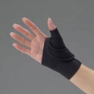 DeRoyal Comfort Cool Thumb Wraps - Thumb Splint, Black, Right, Size M - 348MR