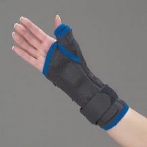 DeRoyal Wrist / Thumb Splints - Premium Thumb and Wrist Splint, Adjustable, Right, Size L - 350LR