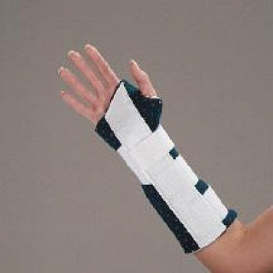 DeRoyal Universal Cutaway Wrist & Forearm Splint - Wrist and Forearm Splint, Cutaway, Left, 8" - 5040-04