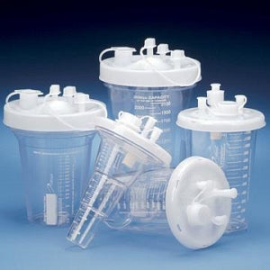 DeRoyal Semi-Rigid Outer Shell Canisters - Outer Shell Suction Canister, Bracket, 1, 000 cc - 71-1000BRB