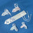 DeRoyal Disposable Neonatal BP Cuffs - Blood Pressure Cuff with Slip Coupling, Neonatal Size 1 - 72-3101