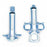 DeRoyal Control Syringes - Control Syringe, 10 mL, Male-Luer, Palm Pad - 77-300743