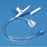 DeRoyal CT Transfer Sets - Fluid Transfer Set with Ball Valve, 20" - 77-3208