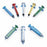 DeRoyal Colored Piston Syringes - Colored Piston Syringe with Male Luer Lock, 10 cc, Blue - 77-400101