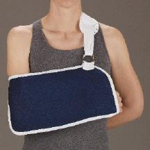 DeRoyal Specialty Arm Sling - Specialty Arm Sling with Pad, Canvas, Navy, Size M - 8004-04