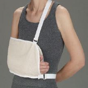 DeRoyal Muslin Shoulder Immobilizers - Deluxe Muslin Shoulder Immobilizer with Web Shoulder and Waist Strap, Size S - 9003-02