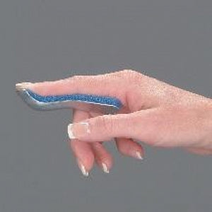 DeRoyal Gutter Splints - Aluminum Gutter Finger Splint with Foam, 1.5" x 0.875" - 9113-01