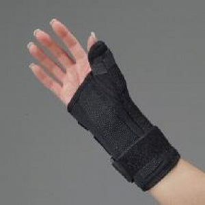 DeRoyal Wrist / Thumb Splints - Black Foam Wrist and Thumb Splint, 8", Right, Size 2XL - A125209