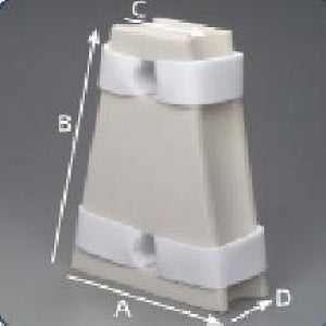 DeRoyal Concave Hip Abduction Pillows - Concave Hip Abduction Pillow, Breathable Foam, 16" x 21" x 6", Size M - M60-076EM