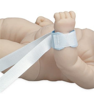 DeRoyal Limb Holders - Limb Holder, Wrist or Ankle, Infant, Double Strap, Quick Release Ties, 6.5" x 1.5" - M7034D-C