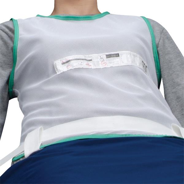 DeRoyal Super Security Restraint Vests - Restraint Vest, Criss-Cross with Loops, White, Size L - 205P10