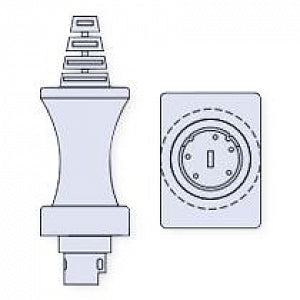 DeRoyal Neonatal Skin Temperature Sensor Probes - Reusable Cable, Putty - NI-36