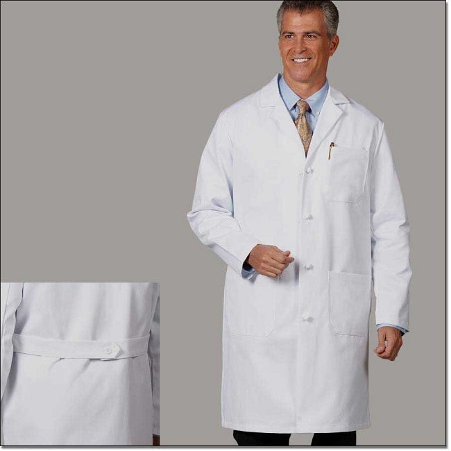 Fashion Seal Lab Coat 100% Sanforized Cotton Heavyweight Twill Mens Wh ...