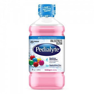 Abbott Pedialyte Nutritional Supplement - Pedialyte Nutritional Supplement, Bubble Gum, 1 L Bottle - 64436