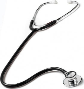 Prestige Medical Dual Head Stethoscope 108 - Dual Head Stethoscope, Black - 108-BLK