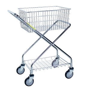 R&B Wire Products Utility Carts - Utility Cart, 1 Basket, 23.5" x 17" x 36" - 501