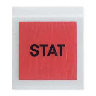 Stat Printed 3 Wall Reclosable Bags w/Pouch by RD Plastics