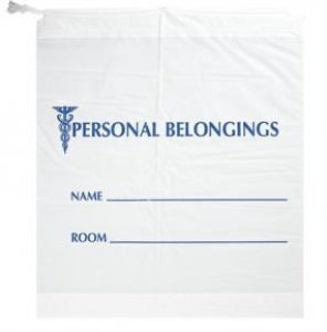 RD Plastics Opaque Printed Personal Belongings Bags - Patient Belonging Bag, Opaque, 18" x 20" - G32