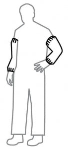 DuPont Tyvek Isoclean Sleeves-Series 501 - Tyvek Isoclean Sleeve, Sterile, 18" - IC501BWH000100CS