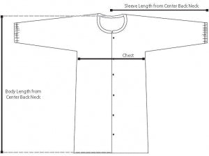 DuPont 271 Series ProClean Frocks - ProClean Cleanroom Frock with Bound Neck, Elastic Wrists, Zip Front and Serged Seams, White, Size 2XL - PC271SWH2X00300B