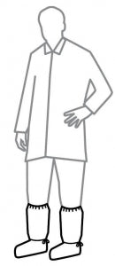 DuPont Tyvek IsoClean Boot Covers - Tyvek IsoClean 18" High Boot Cover with PVC Sole and Serged Seams, Bulk Pack, White, Size L - IC457SWHLG01000B