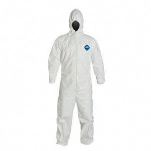 Dupont Safespec Chemical-resistant Coveralls - Tychem 2000 Yellow Elastic Coveralls, Size XL - QC125SYLLG001200
