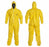 DuPont Tychem QC Series 122 Coveralls - Tychem QC Coveralls, Hood, Boots, Serged, Yellow, Size L - QC122SYLLG001200