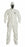 DuPont Bound Seam Coveralls - Tychem 4000 Hooded Coveralls with Attached Boot Covers, Elastic Wrists and Ankles and Taped Seams, White, Size XL - SL122TWHXL000600