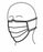 DuPont Sierra Face Masks - Sierra Face Masks with Tyvek Ties, Pleated, White, Universal Size, 9" - ML7360WH0002500S