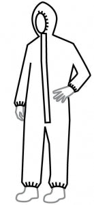 DuPont ProShield NexGen Coveralls- Series 127 - NexGen Coveralls with Hood, Elastic Wrist / Ankle, White, Size 2XL - NG127SWH2X0025NP