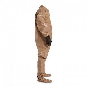 DuPont Tychem 5000 Coveralls with Attached Gloves - Tychem 5000 Coveralls with Attached Gloves, Tan, Size 2XL - C3184TTN2X000600