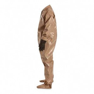 DuPont Tychem 5000 Coveralls with Attached Gloves - Tychem 5000 Coveralls with Attached Gloves, Tan, Size 2XL - C3184TTN2X000600